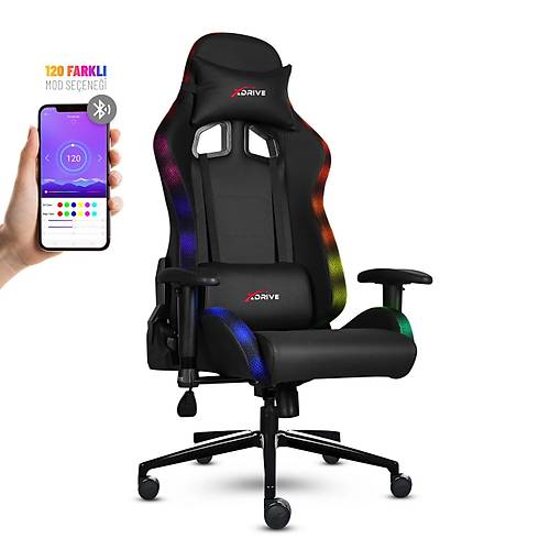 xDrive 15'Li Rgb I��kl� Profesyonel Oyuncu Koltu�u Siyah/Siyah