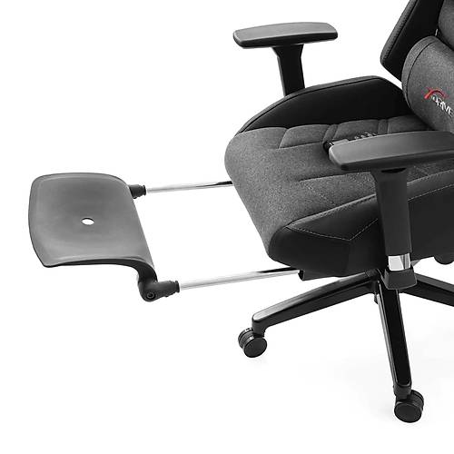 xDrive F�rt�na Masajl� Ayak Uzatmal� Profesyonel Oyuncu Koltu�u Kuma� Gri/Siyah