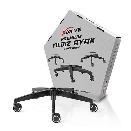 xDrive Premium Metal �nce Ayak Siyah (Tekerlek Dahil)