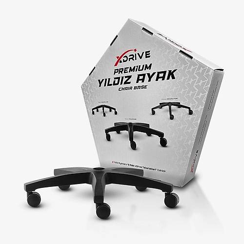 xDrive Premium Poliamid Ayak Siyah (Tekerlek Dahil)
