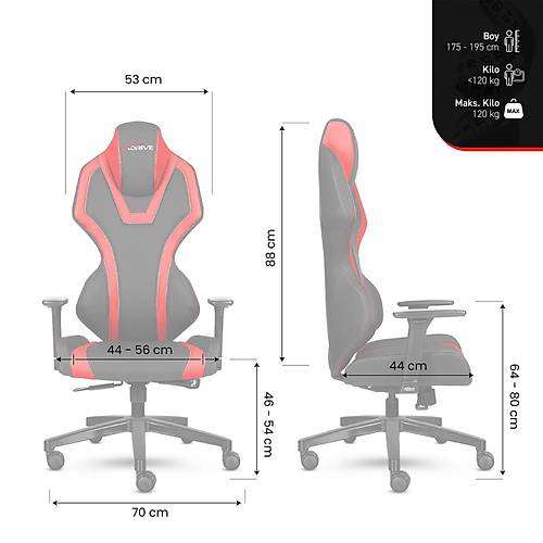 xDrive Bora Profesyonel Oyuncu Koltu�u Gri/Siyah