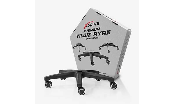 xDrive Premium Poliamid Kal�n Ayak Siyah (Tekerlek Dahil)