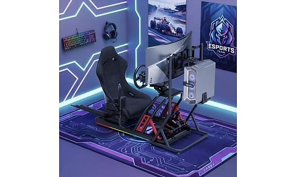 xDrive RGB Al�minyum Yar�� Sim�lat�r� Kokpiti ve F1 Koltu�u BS02