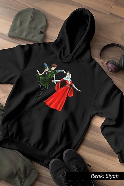 Kafkas Figrl Unisex Kaponlu Sweatshirt