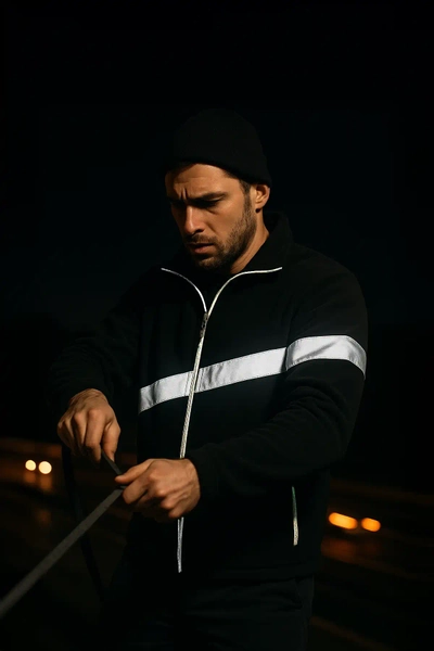 Reflekt�rl� Siyah �� Polar� - Uygun Fiyat, Y�ksek Kalite