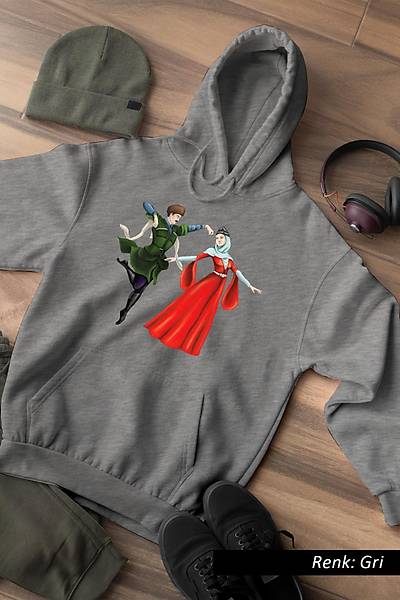 Kafkas Figrl Unisex Kaponlu Sweatshirt
