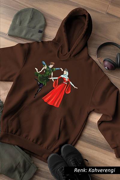 Kafkas Figrl Unisex Kaponlu Sweatshirt