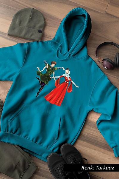 Kafkas Figrl Unisex Kaponlu Sweatshirt