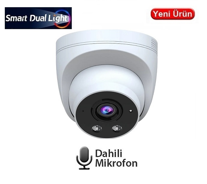 Ezcool EZ-1115IPS 5MP 2.8MM Smart Dual Sesli Poe Ip Dome Kamera