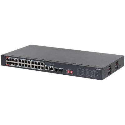 DAHUA S3226-24ET-240 24 PORT 24XFE-2XGE-2X1GE 240W POE YÖNETİLEBİLİR SWİTCH
