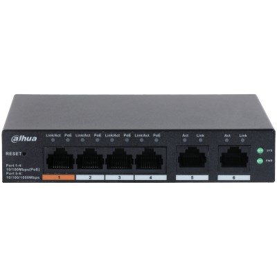 Dahua 4 Port 100Mbps Cloud PoE (CHS4206-4ET-60)
