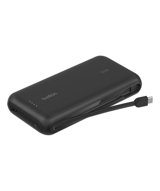 Belkin BPB024 BoostCharge 20K 30W Entegre USB-C Kablolu Powerbank Siyah (BPB024HQBK)