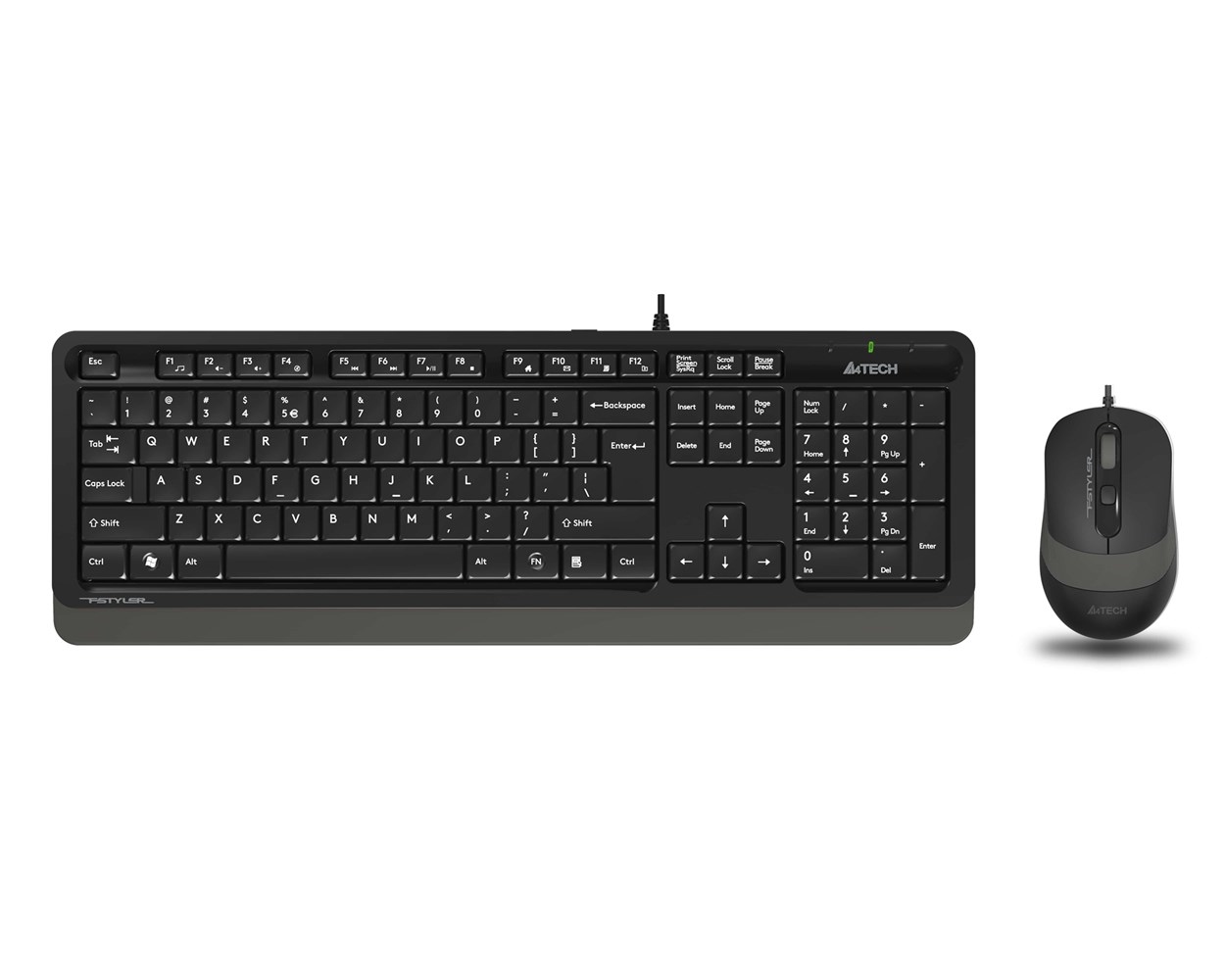 A4-Tech F1010 Gri USB Klavye Mouse Set - (F1010-G)  
