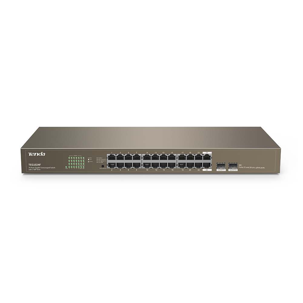Tenda TEG1024F 24PORT 2SFP 10/100/1000 Gigabit Switch