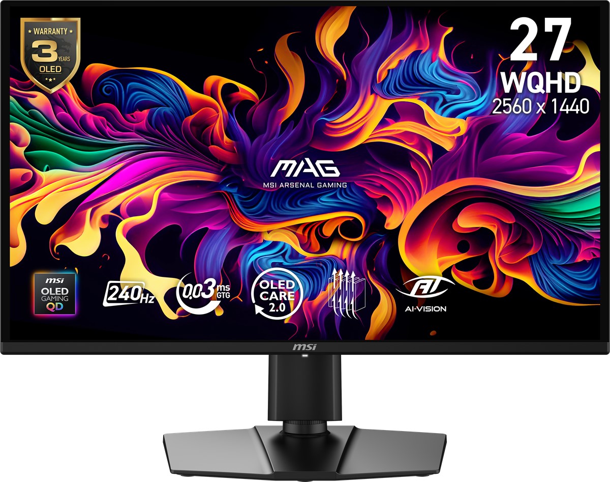 Msi Mag 27" 274QP QD-OLED X24 2560x1440 0.03MS 240HZ Gaming Monitör