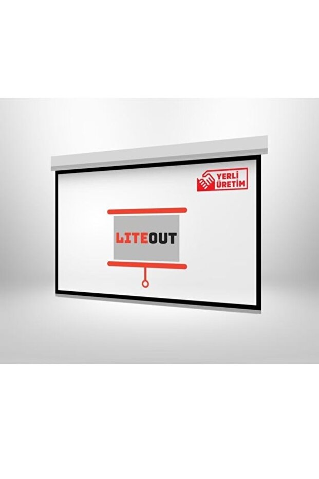 LiteOut 300x225cm Motorlu Kumandalı Projeksiyon Perdesi