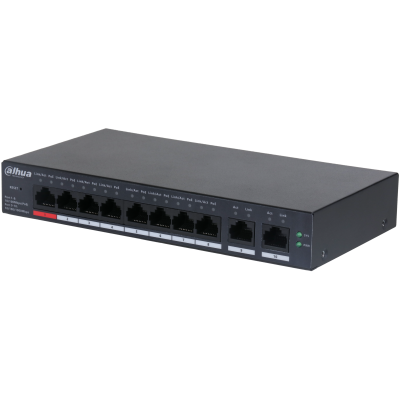Dahua CS4010-8ET-110 8XFE-2GE 10 Port 8 Poe Yönetilebilir Switch