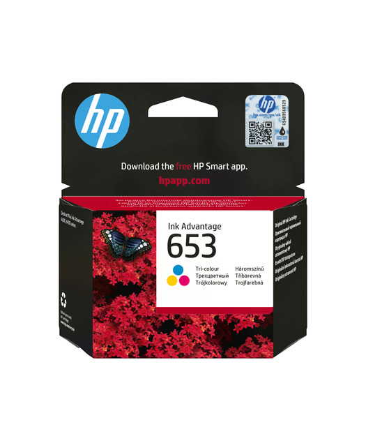 HP 3YM74AE CMY Üç Renkli Mürekkep Kartuş (653)