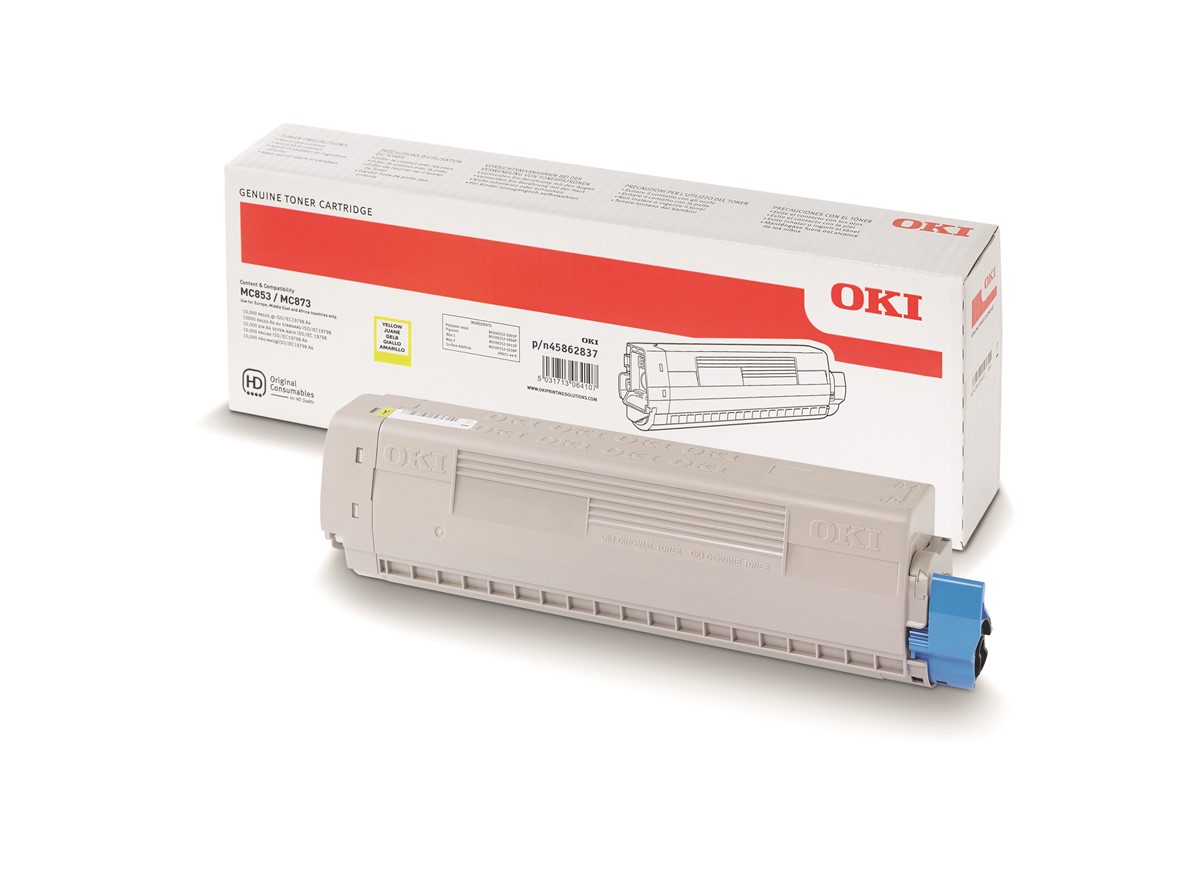 Oki 45862837 Sarı Toner 7.300 Sayfa