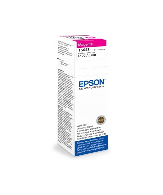 Epson T6643 Magenta Kırmızı Mürekkep Kartuş 70ml (C13T66434A)