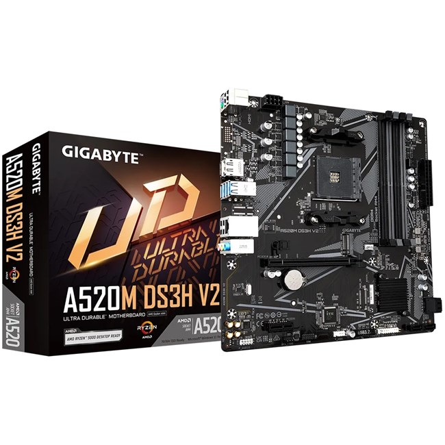 Gigabyte A520M DS3H V2 AM4 Ryzen DDR4 Hdmi Dp Anakart