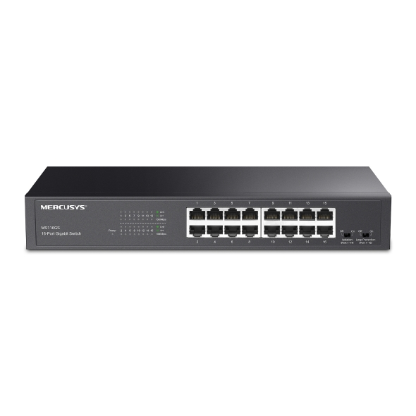 TP-LINK MERCUSYS MS116GS 16 PORT 10/100/1000 MASAÜSTÜ SWITCH