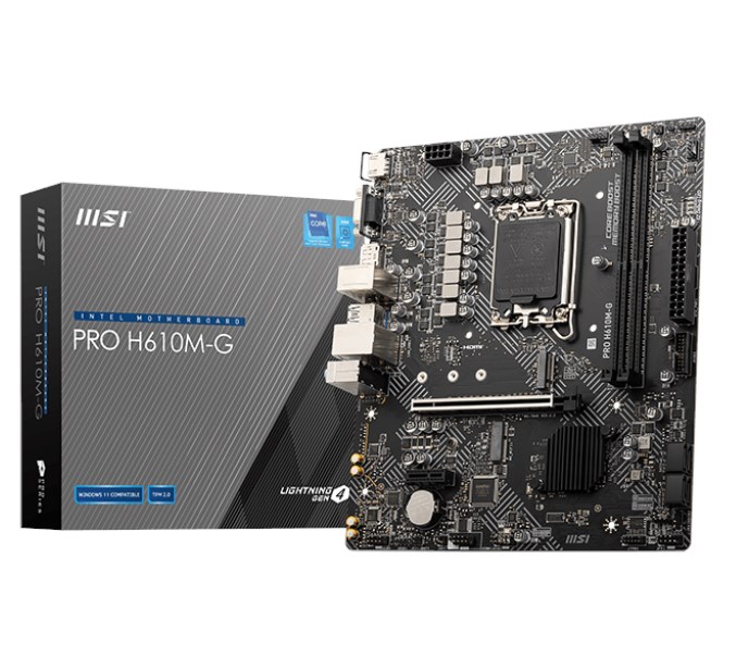 Msi Pro H610M-G D5 1700P Vga Hdmi Dp Anakart 