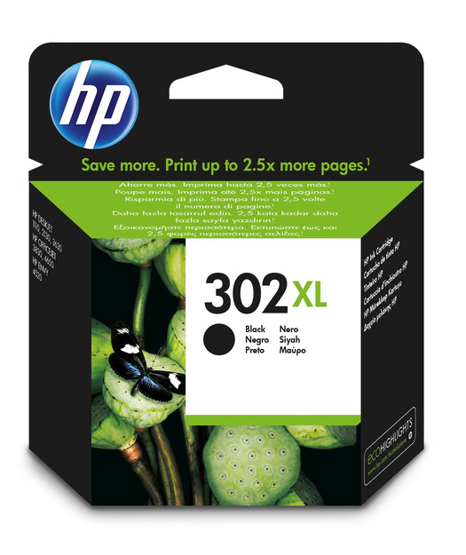 HP F6U68AE Siyah Mürekkep Kartuş (302XL) 480 Sayfa