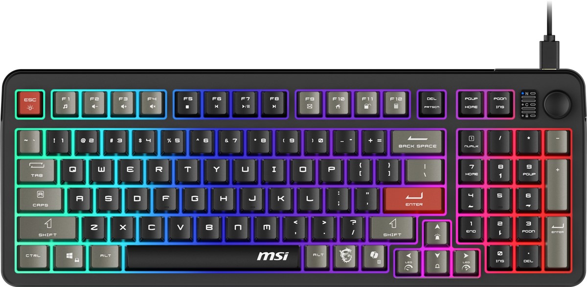 Msi Forge GK110 Membran Kablolu Oyuncu Klavyesi