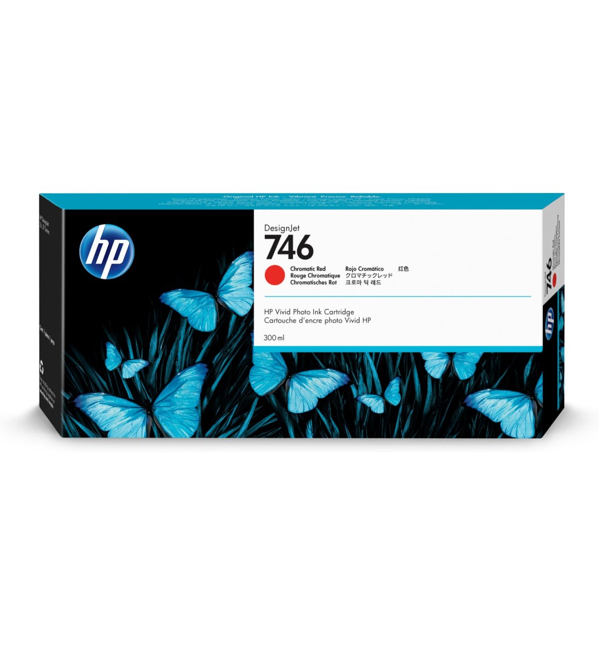 Hp P2V81A (746) 300Ml Chromatic Kırmızı Mürekkep Kartuş 