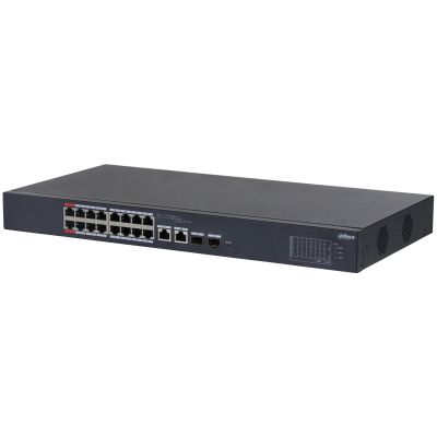 Dahua CS4218-16ET-135 16 Port 16XFE-2XGE-2XGE/SFP Yönetilebilir 135W Poe Switch