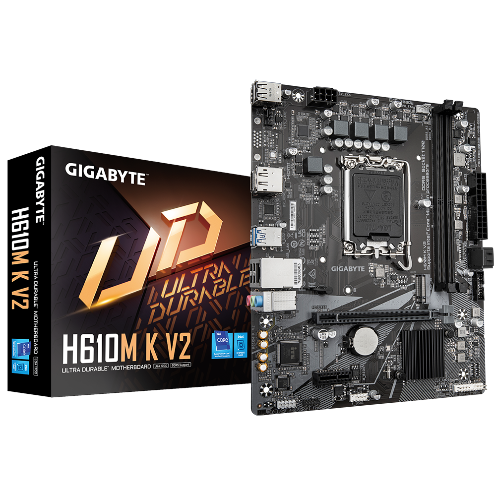 Gigabyte H610M K V2 4800Mhz 1700P mATX DDR5 Anakart