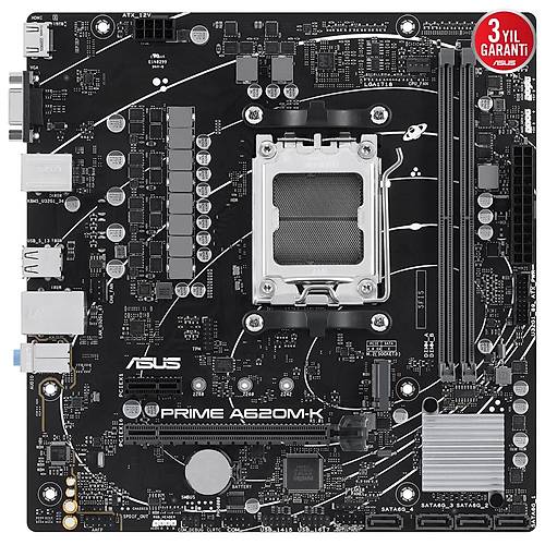 ASUS PR�ME A620M-K DDR5 6400+(OC) HDM� VGA M.2 AM5