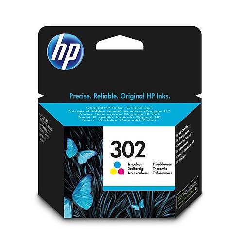 HP F6U65AE CMY Renkli Mrekkep Kartu (302) 165 Sayfa