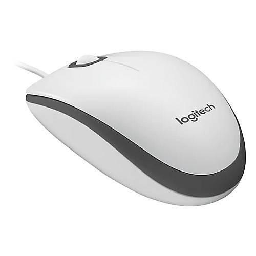 Logitech M100 Kablolu Optik Mouse Beyaz 910-006764