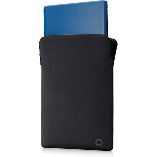 HP 2F1X7AA REVERSIBLE PROTECTIVE BLACK/BLUE LAPTOP SLEEVE 15.6