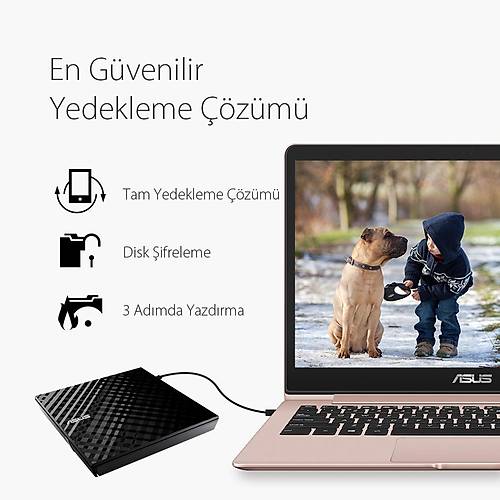 ASUS SDRW-08D2S-U LITE 8X HARC DVD YAZICI M-DSC DESTEKLݠ SYAH
