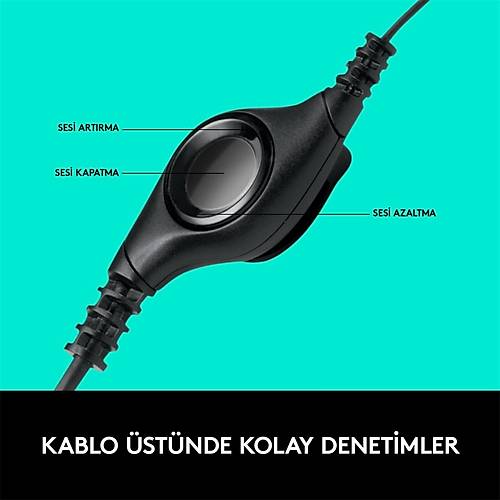 LOGITECH H390 USB GRLT NLEYC MKROFONLU KULAKLIK-SYAH A-00146 981-000406