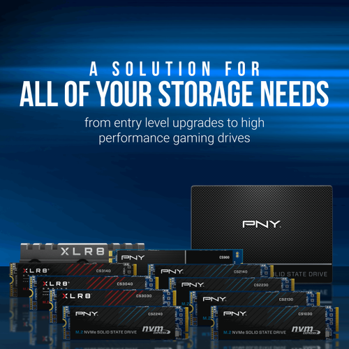 PNY CS2230 2TB 3300/2500Mbs NVMe PCIe M.2 SSD (M280CS2230-2TB-RB) Ssd