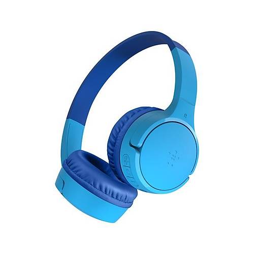 Belkin AUD002 SoundForm Mini Kablosuz Mavi Kafa�st� �ocuk Kulakl�k