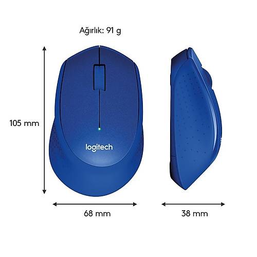 LOGITECH M330 SESSZ KABLOSUZ OPTK MOUSE-MAV 910-004910