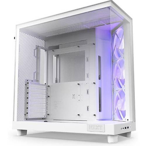 NZXT H6 Flow CC-H61FW-R1 Beyaz ATX Mid Tower Kasa