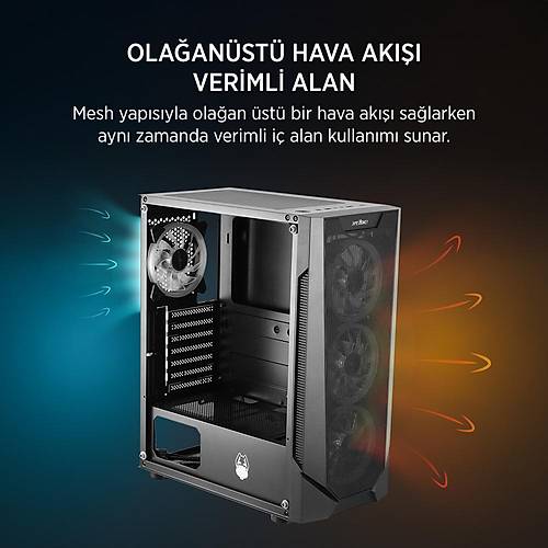 James Donkey Helix H800 4XRBW 550W Gaming ATX Kasa