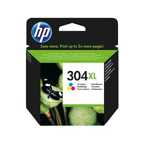 Hp N9K07Ae (304Xl) Uc Renkl Murekkep Kartus 300 Sayfa