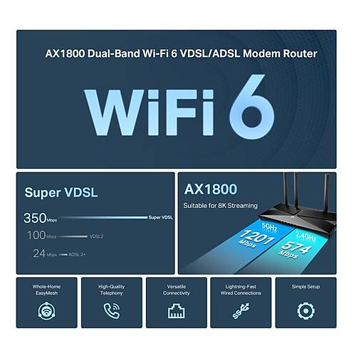 Tp-Link Archer VX1800V Vdsl /Adsl Modem Router