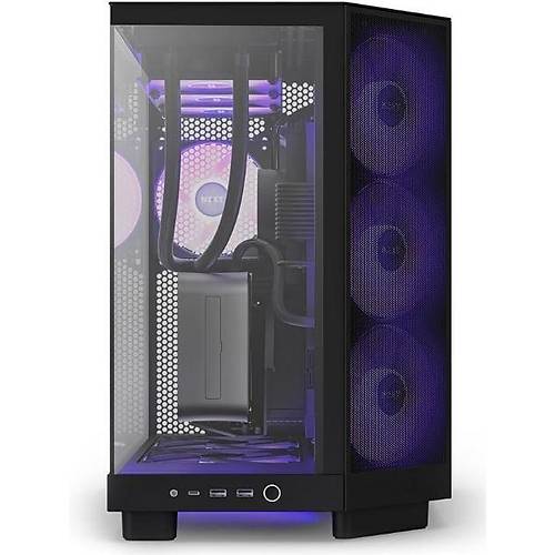 H6 Flow CC-H61FB-R1 RGB Siyah ATX Mid Tower Kasa