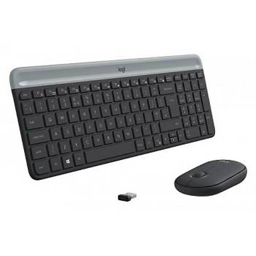 Logitech Mk470 Usb Kablosuz Klavye Mouse Set Siyah 920-009435