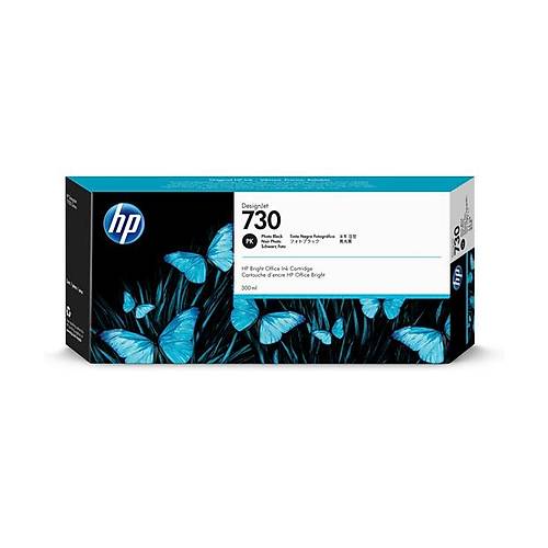 HP P2V73A (730) FOTORAF SYAHI 300 ML GENIS FORMAT MUREKKEP KARTUSU