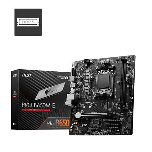 MSI PRO B650M-E DRR5 6800MHZ(OC) AM5 HDMI VGA mATX