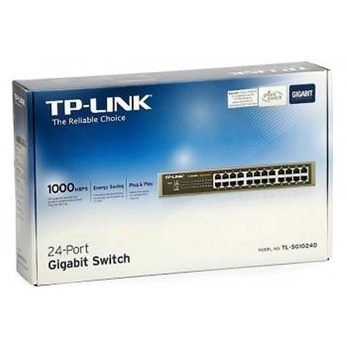 TP-LINK TL-SG1024D 24PORT 10/100/1000 YNETLEMEZ SWITCH